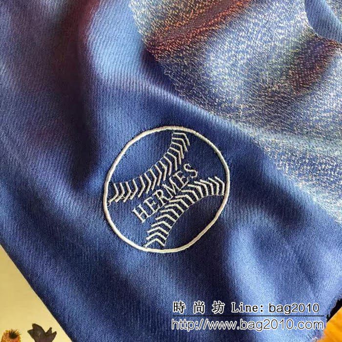 HERMES愛馬仕2018專櫃最新款 爆款頂級羊絨圍巾 LLWJ6092